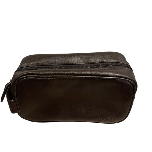 Calvin Klein Obsession Cosmetic Bag Dark Brown - Picture 2 of 6